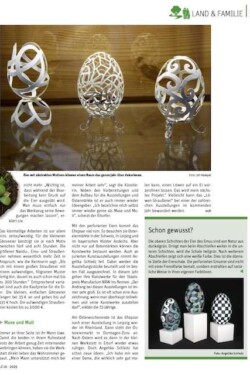 Dies ist die Seite 2 des Berichtes über Angelika Schledz und CreativEier in der Zeitschrift LZ Rheinland